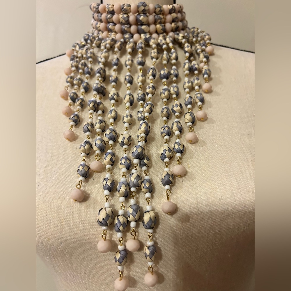 Necklace, earring and bracelet